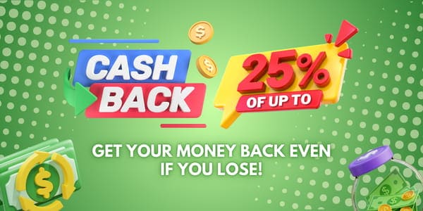 Cashback bonus promotion artwork